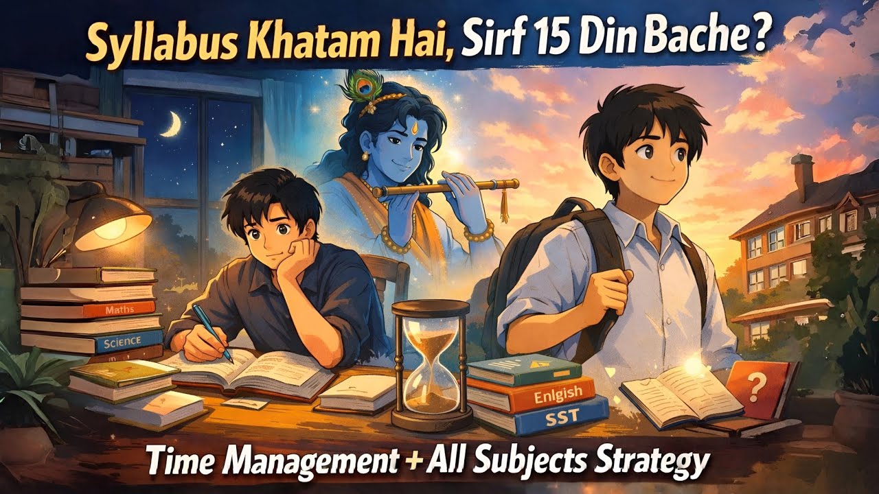 Syllabus Khatam Hai, Sirf 15 Din Bache? | Time Management + All Subjects Strategy