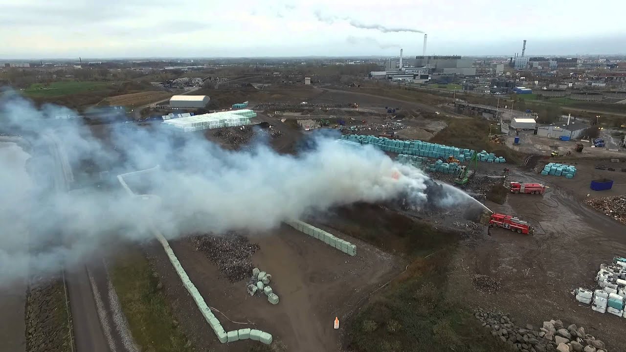 Branden i Sysavs avfallsanläggning vid Spillepengen i Malmö – dag 2