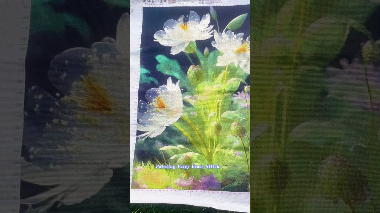 ZZ2286-Lonely and brave flower phase#DIY#crossstitch#painting