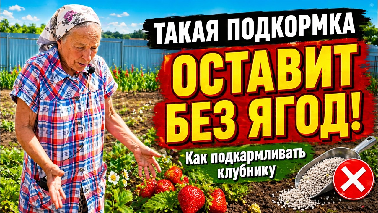 Такая подкормка клубники оставит вас без ягод. Как подкармливать землянику.