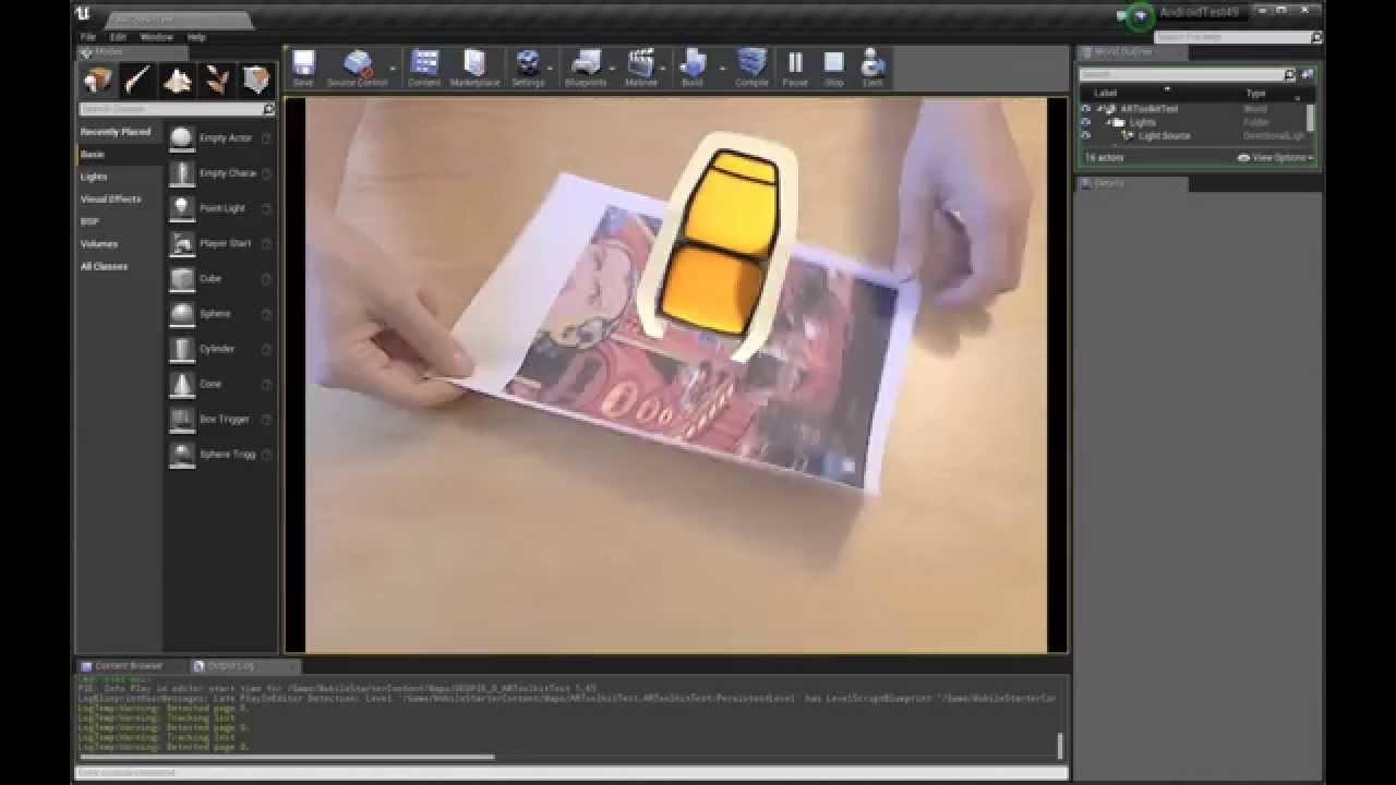 Unreal Engine 4 - Augmented Reality NFT