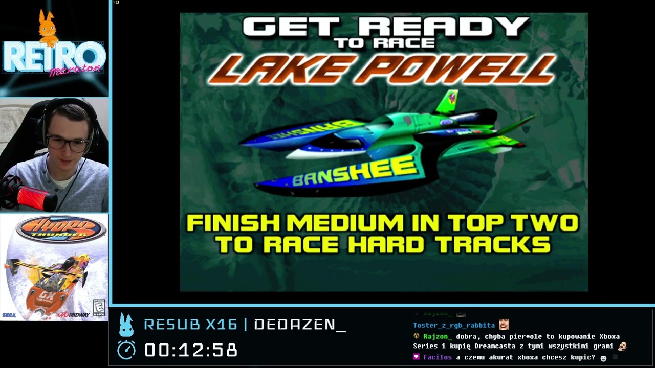 Łukasz gra w Hydro Thunder [14.03.2021]