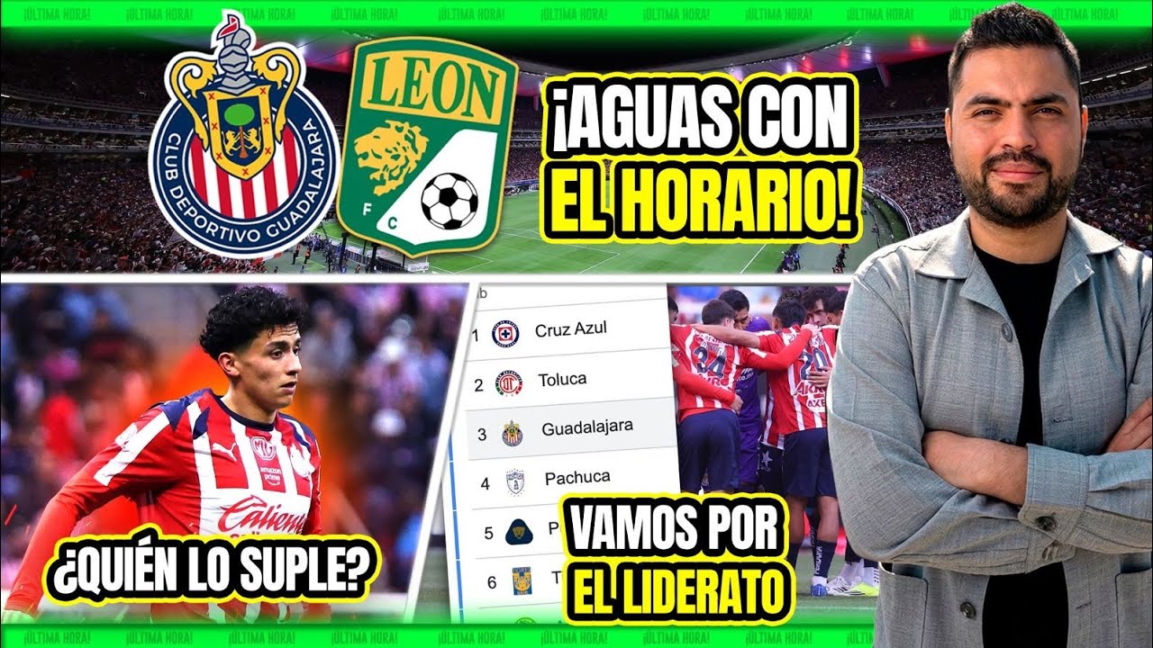 🔥 HOY ¿DÓNDE Y CÓMO VER CHIVAS VS LEÓN?  Las Opciones de Milito por Richy. Liderato en la Mesa