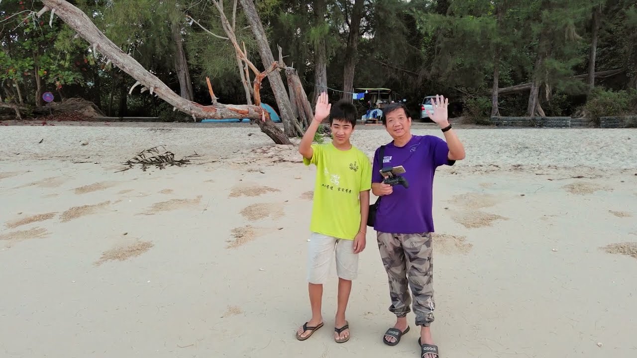 Penang Pantai Teluk Bayu, Teluk Bayu Beach campersuv #Penang #camping #campsite #campervan #海边露营
