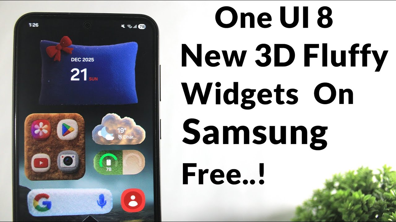 Новые 3D-виджеты One UI 8 на любом устройстве Samsung | Часть 2