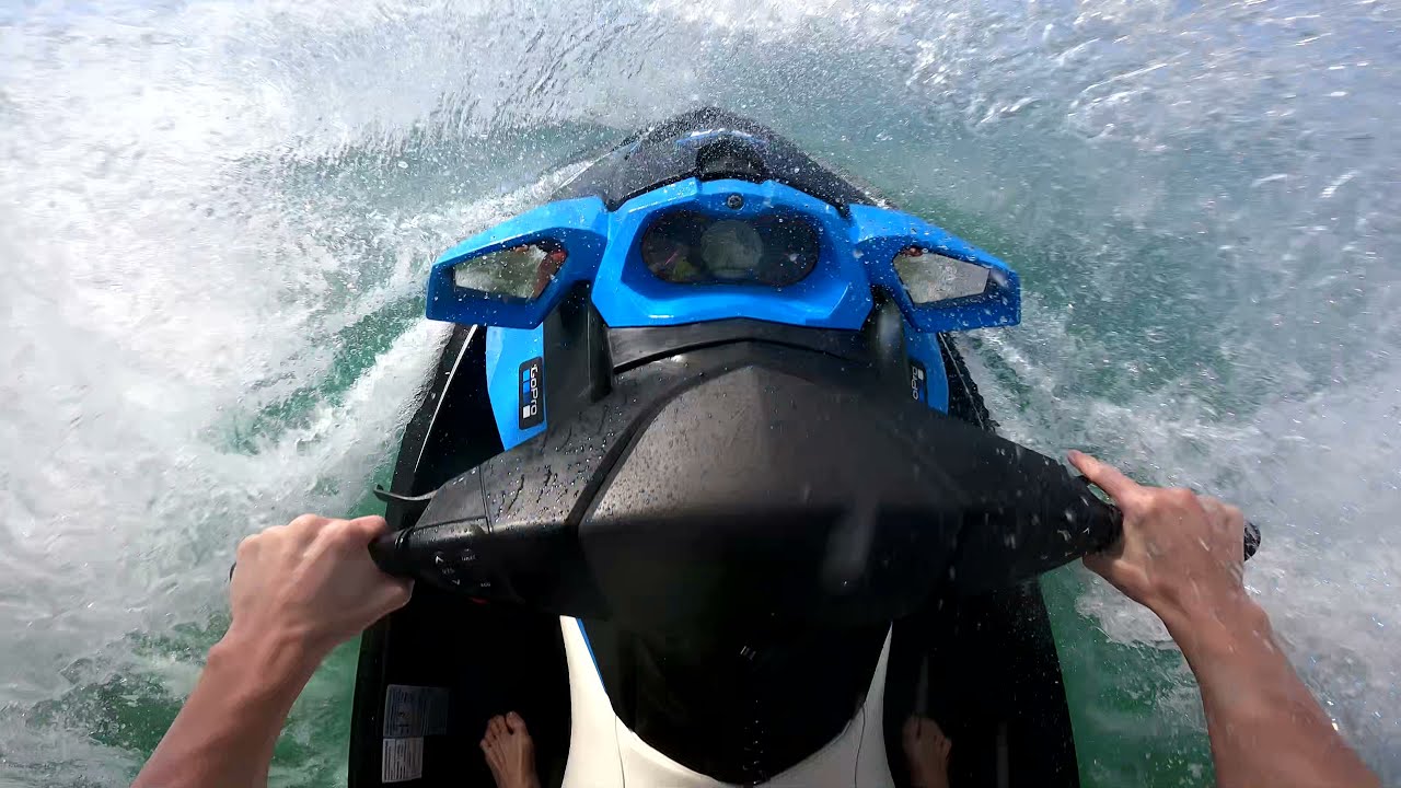 (4k) Epic Wave Jumping on SeaDoo GTR 230 - Still getting better at wave jumping