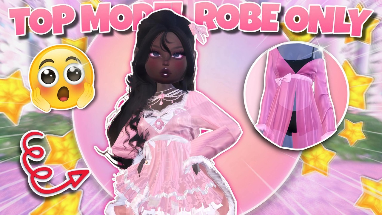 ONLY Using The *TOP MODEL ROBE* For EVERY Round NO MATTER The Theme In Dress To Impress (Roblox)