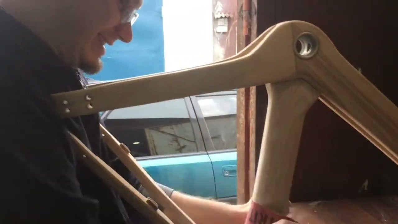 Деревянный велосипед - Wood bike. Forest
