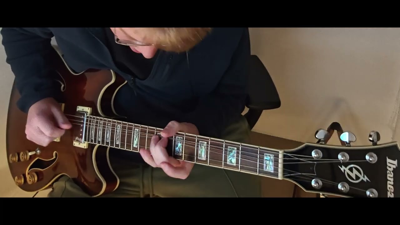 Hotel California Solo Impro with Ibanez AS83