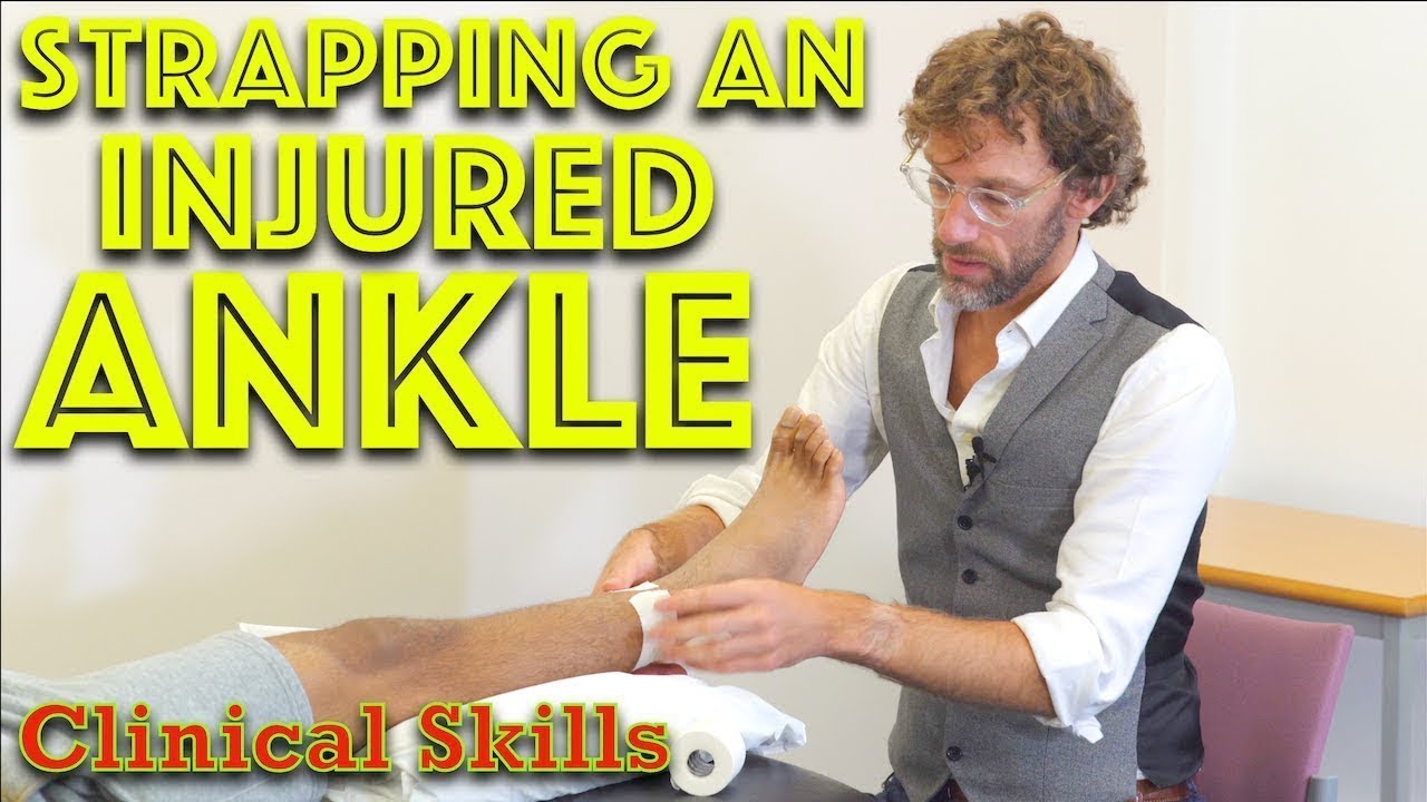 Ankle Strapping - Taping Ankle with Injured Ligaments - Dr Gill