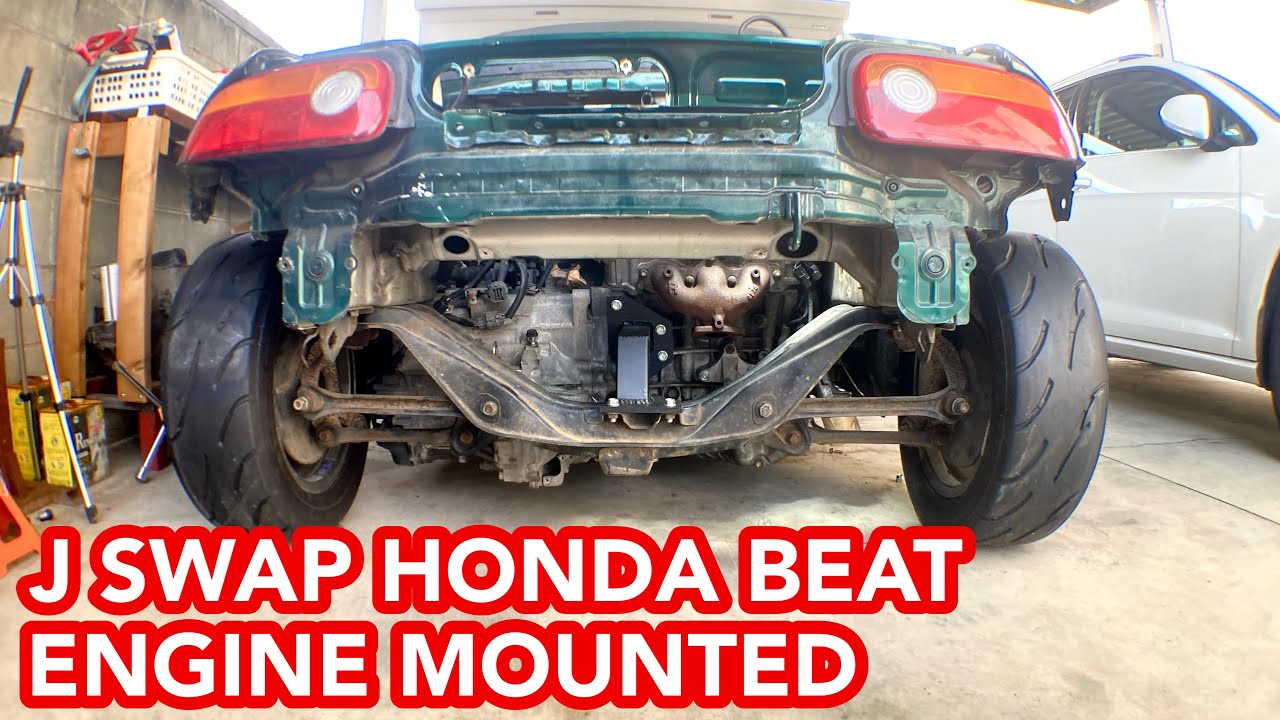 ビートにV6 3.0Lマウント完了【#5】ホンダビートHONDA BEAT/PP1/J30A/JSWAP/TD05-20G/ツインターボ/パワーウェイトレシオ1.0
