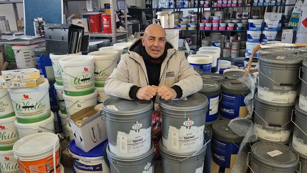 3 Fusti di bianco x muri interni e cartongesso per un super giubbotto COLORIFICIO FUMAGALLI 