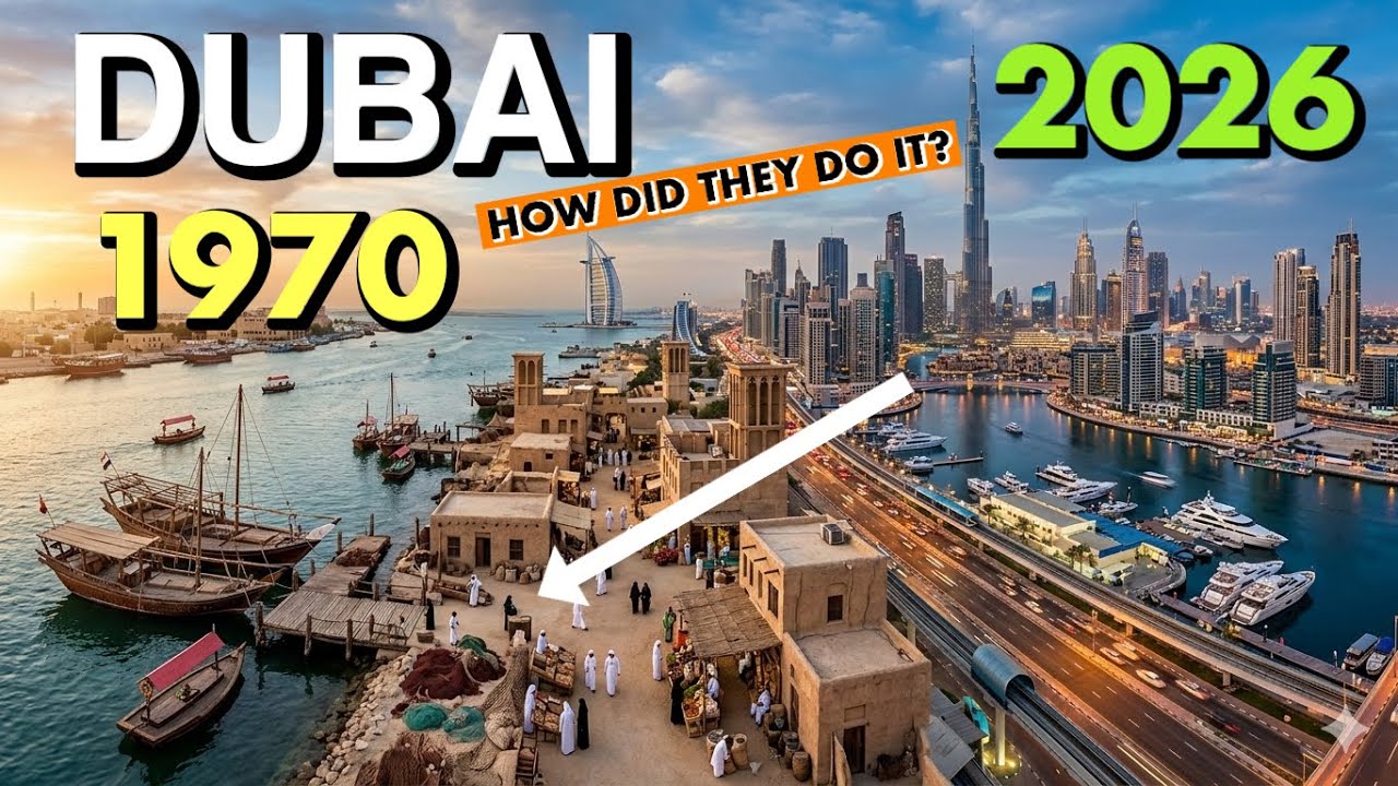 From Desert to Global Hub || The Incredible Rise of Dubai 1970 To 2026 