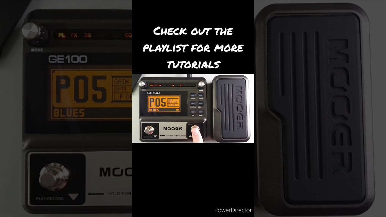 #003 MOOER GE100 - How To Change Patches
