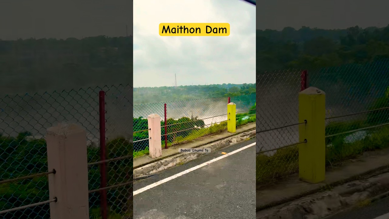 Crossing Maithon Dam | West Bengal Jharkhand Border | #travel #nature #shorts