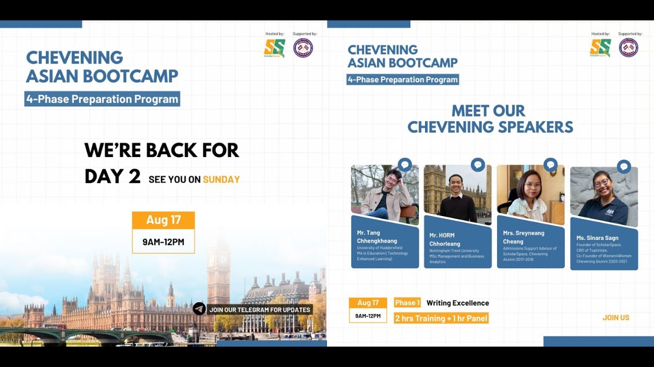 Chevening Asian Bootcamp | Week 2: Writing Excellence | ScholarSpace