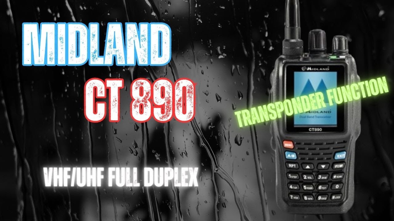 MIDLAND CT 890 | VHF/UHF Full-Duplex con Transponder