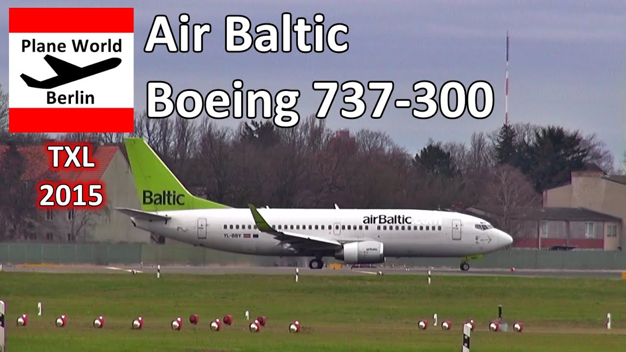 Air Baltic Boeing 737-300 *YL-BBY* at Berlin Tegel Airport in December 2015 // Meteorstrasse