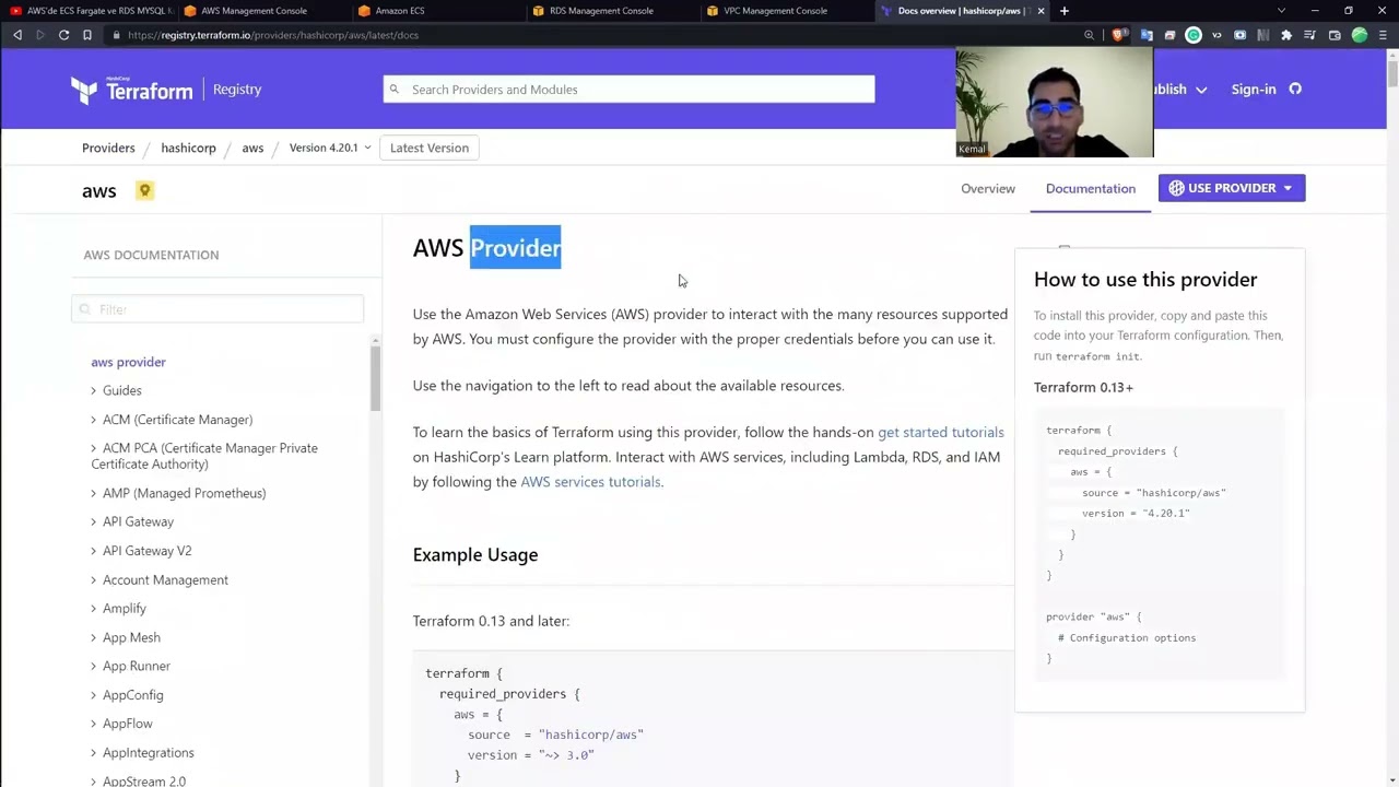 Terraform Projesi - AWS'de ECS-RDS-VPC Terraform Öğren #4 IaC | Devops Yolu