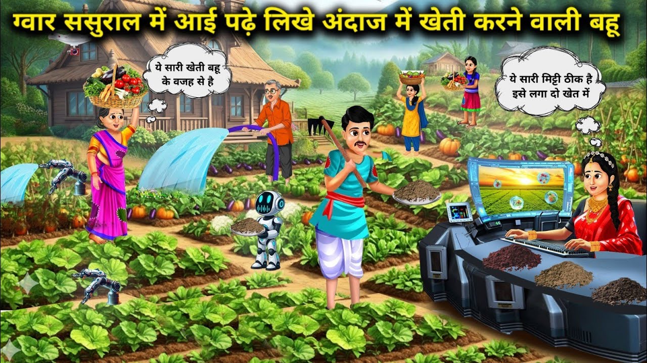 ग्वार ससुराल में आई पढ़े लिखे अंदाज में खेती करने वाली बहू || Daughter-in-law who does farming in an