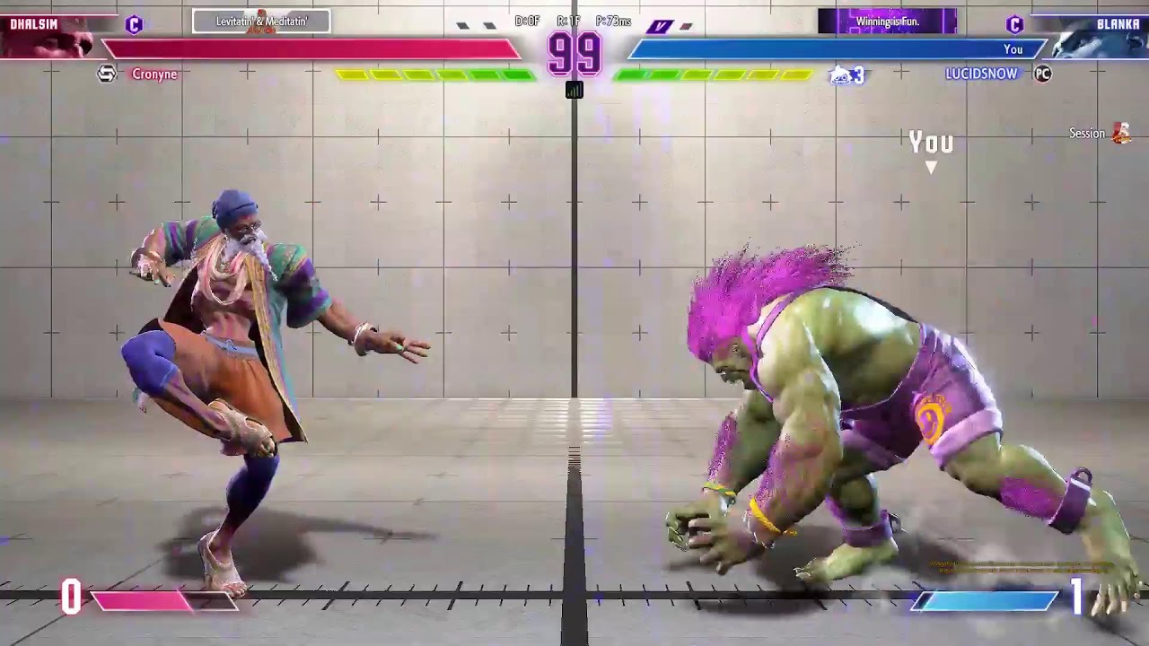 SF6 Session Lucidsnow Blanka beat up ELENA