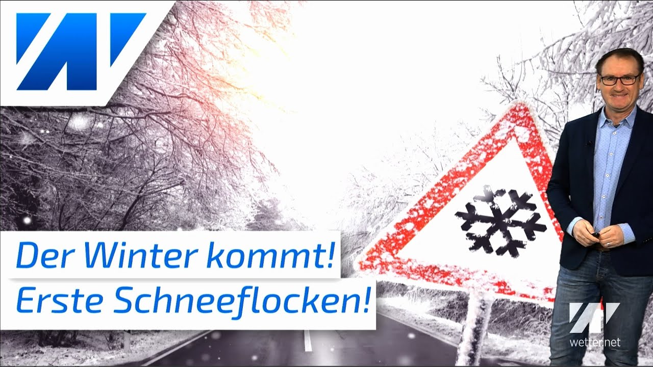 Der Winter kommt! Erste Schneeflocken bis ganz runter! Stra&szlig;engl&auml;tte und Nachtfrost!