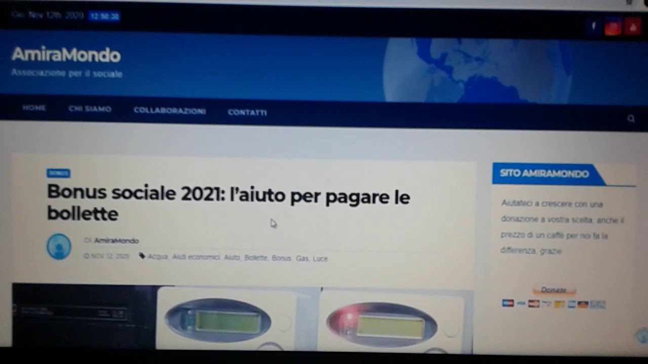Bonus  acqua luce e gas 2021