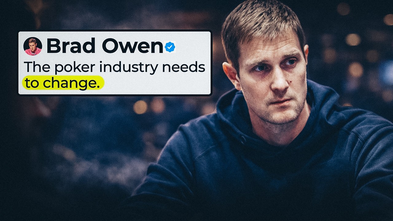 Brad Owen’s Brutally Honest Confession About the Poker Industry