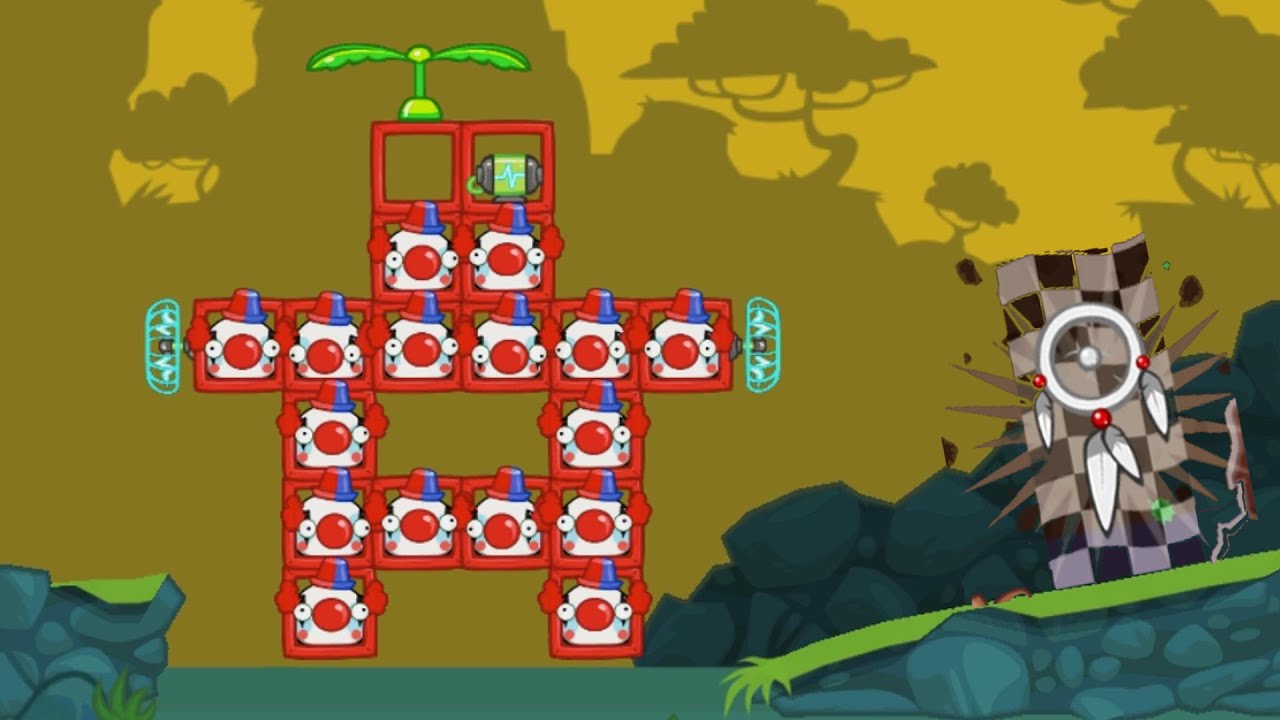 Bad Piggies - When Pigs Fly Walkthrough Passed Level With 15 Clown Piggies Huge Invention!