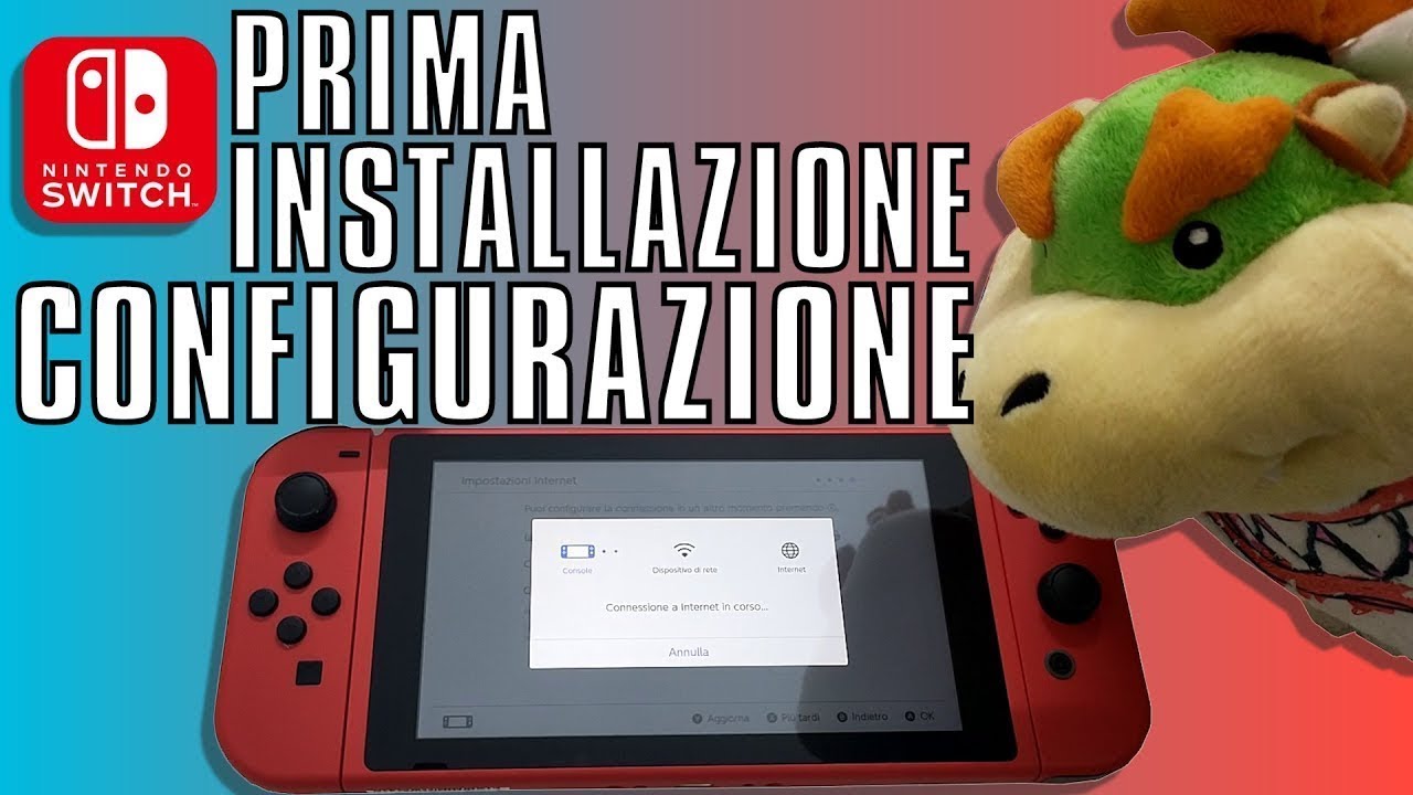 Nintendo SWITCH prima Installazione e Configurazione