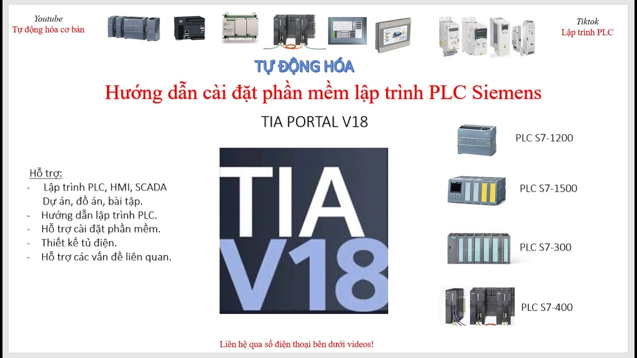 Hỗ trợ, Hướng dẫn cài đặt phần mềm TIA V18 lập trình PLC Siemens không bị lỗi