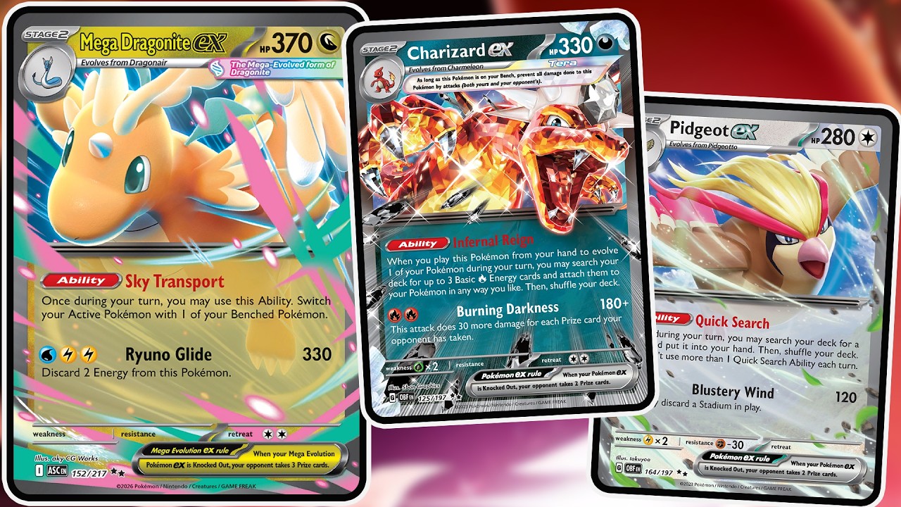 Charizard With Mega Dragonite In The Ascended Heroes Format