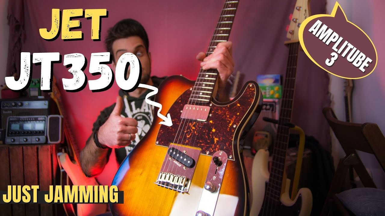 JET Guitars JT350 & Amplitube 3 : Jamming on Trust Myself Loving You (John Mayer) | Sound Test