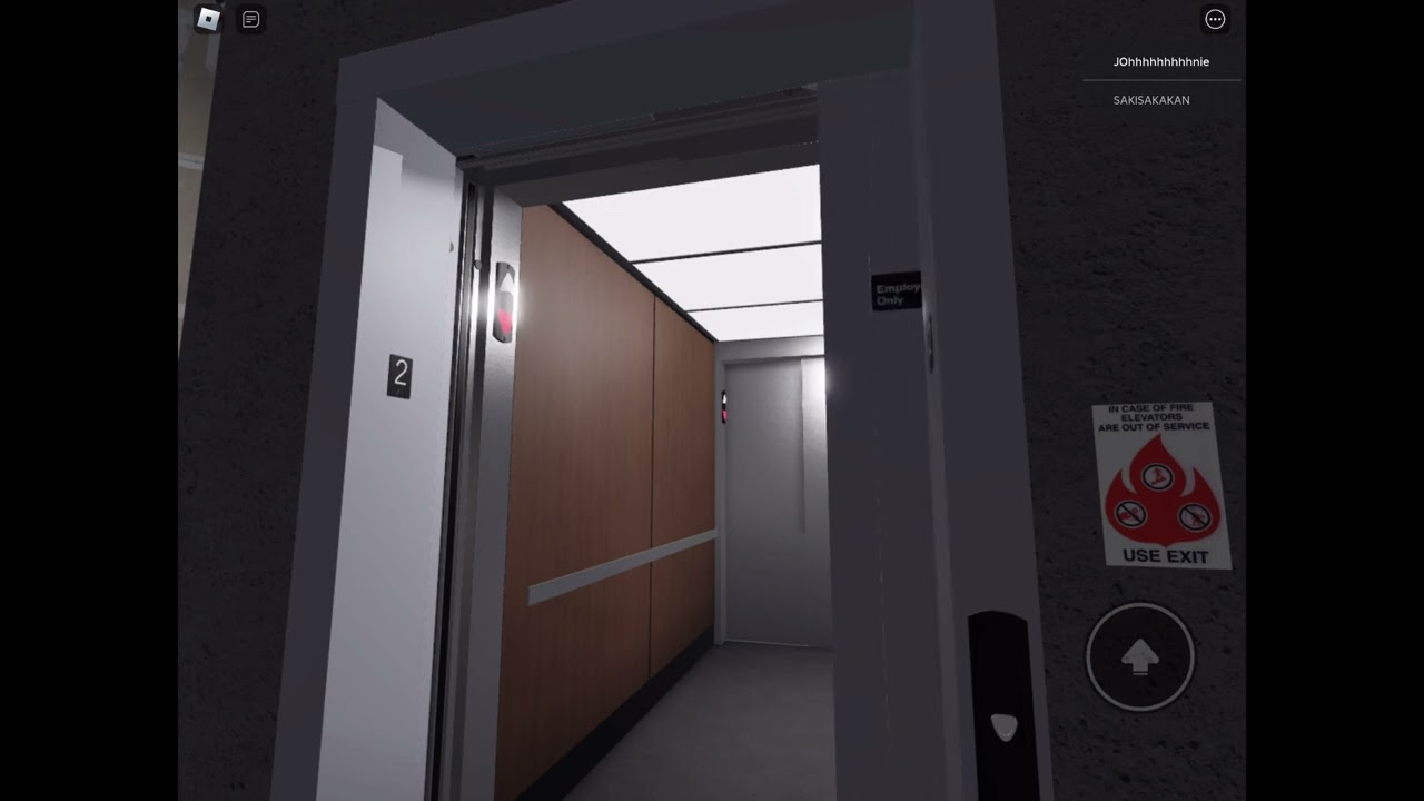 #roblox Schindler HT Down Chime + Nudge Mode on Service Elevator