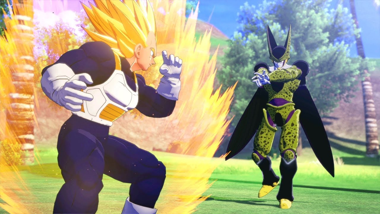 Dragon Ball Z Kakarot - Super Vegeta vs Imperfect / Cell Absorbs Android 18 Gameplay (HD)