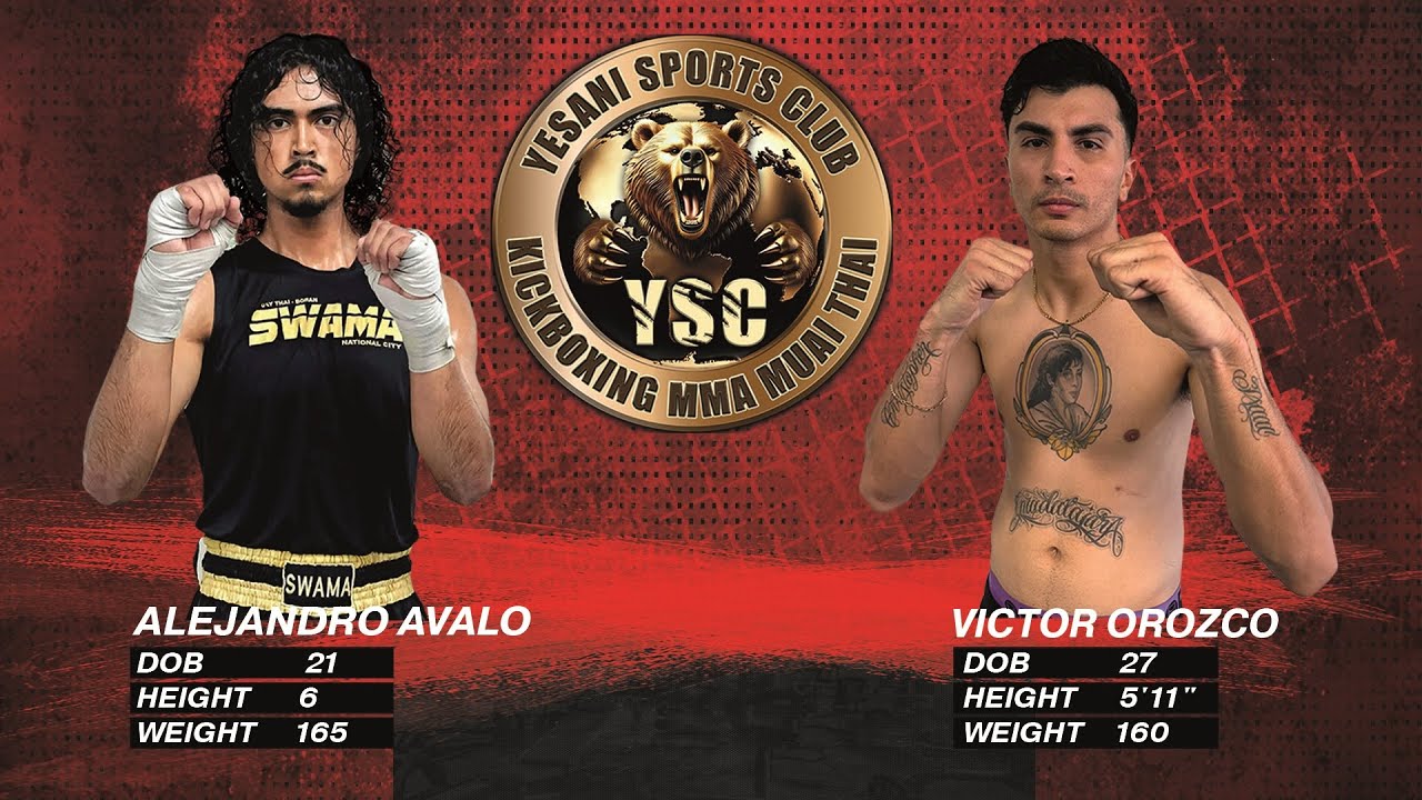 Yesani -1.Alejandro Avalo vs Victor Orozco