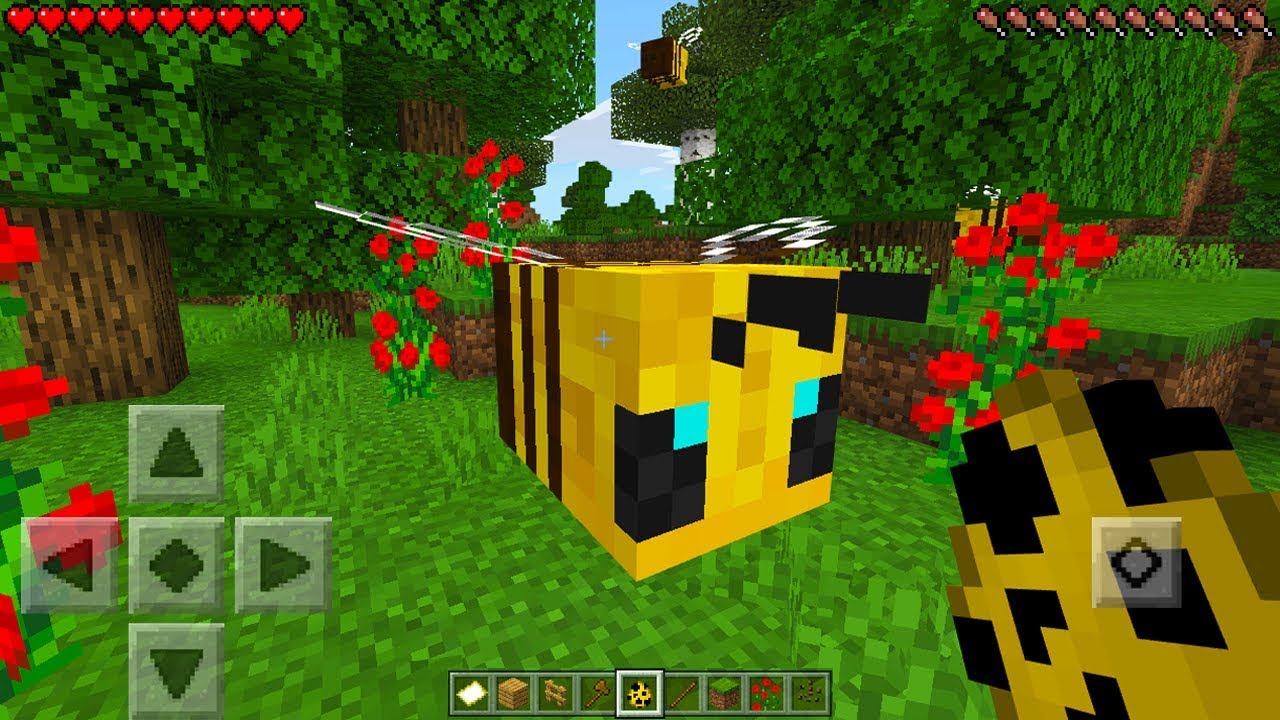 How To Spawn BEES in Minecraft Pocket Edition! (Secret Bee Spawn Egg)