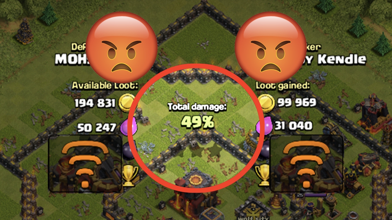 LOST CONNECTION AT 49% WHILE PUSHING : SO PISSED | Clash of Clans