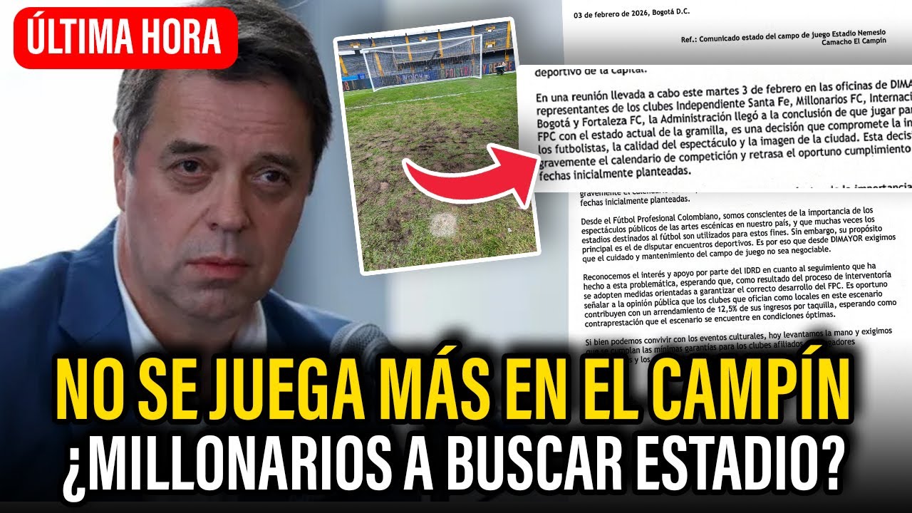 Millonarios NO VUELVE A EL CAMPÍN? | SERPA VS SENCIA | Partido VS PEREIRA APLAZADO | NOTICIAS