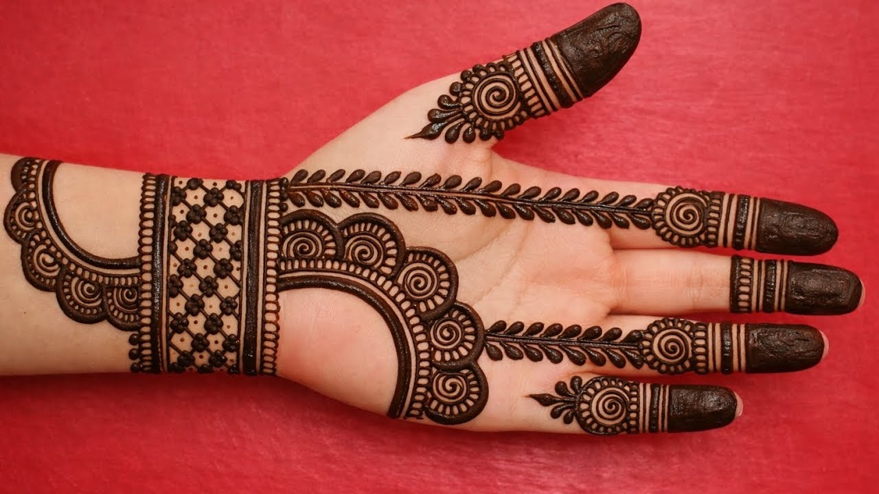 Easy beautiful new front handmehndi design | simple stylish easy Arabic mehandi design | mehandi 