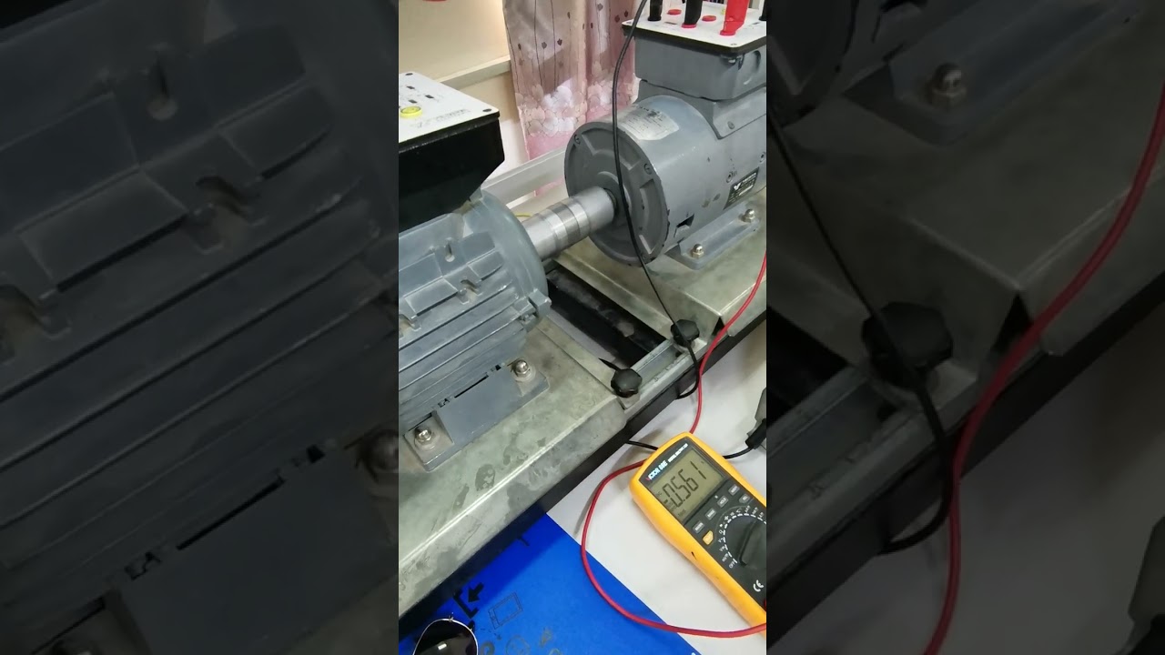ثأثير المقاومه المتغير على تيار المجال feild current في ربط ال Dc shunt generator