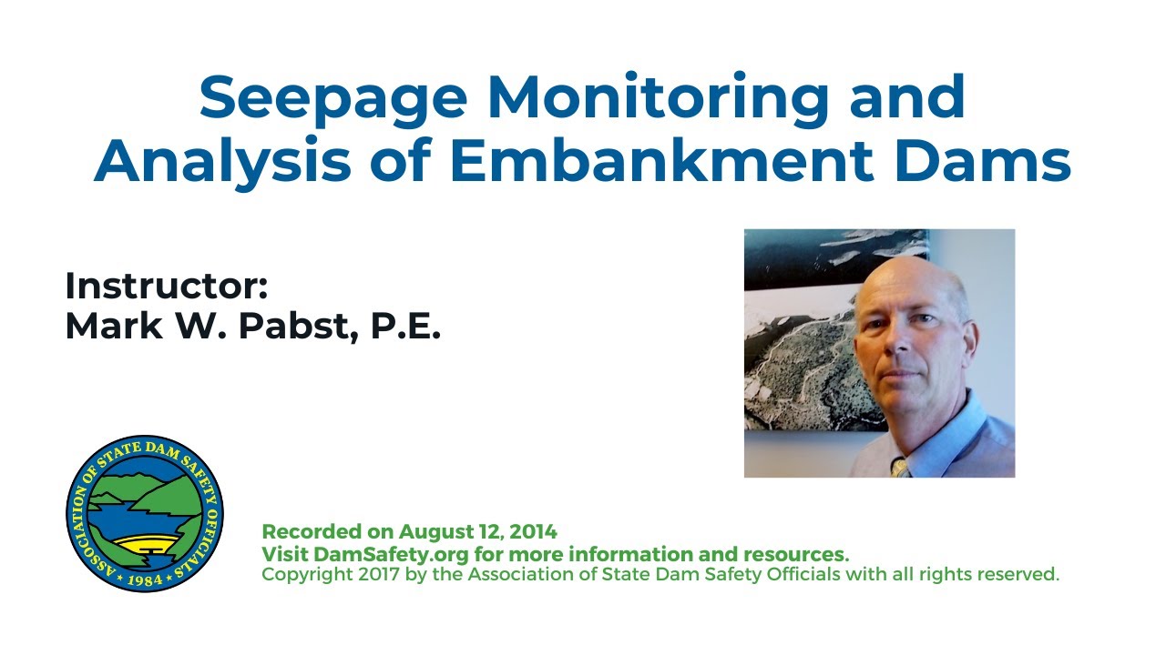 Seepage Monitoring and Analysis of Embankment Dams-2014