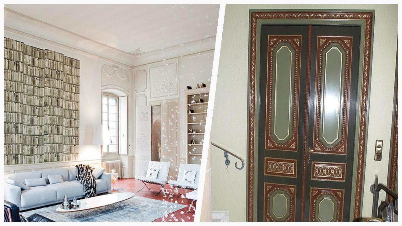 75 Red Floor Living Space With A Plaster Fireplace Design Ideas You'll Love 🔴