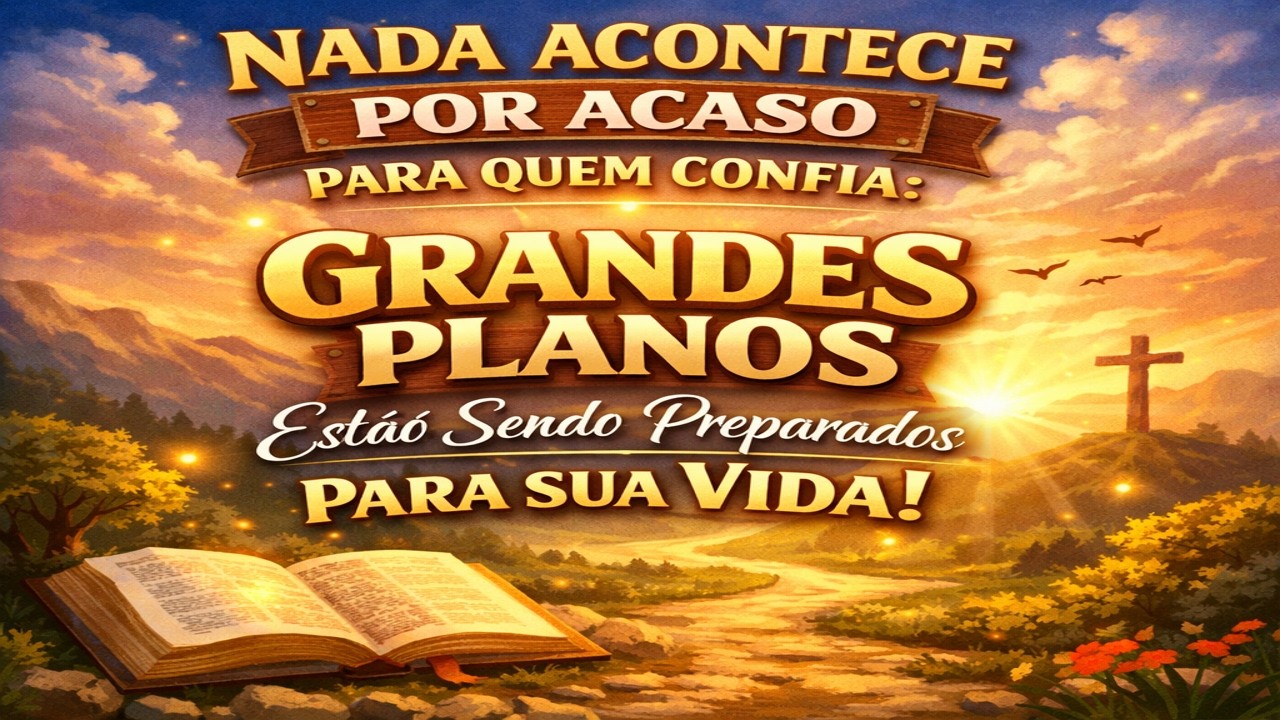 Nada acontece por acaso para quem confia: grandes planos estão sendo preparados para sua vida!