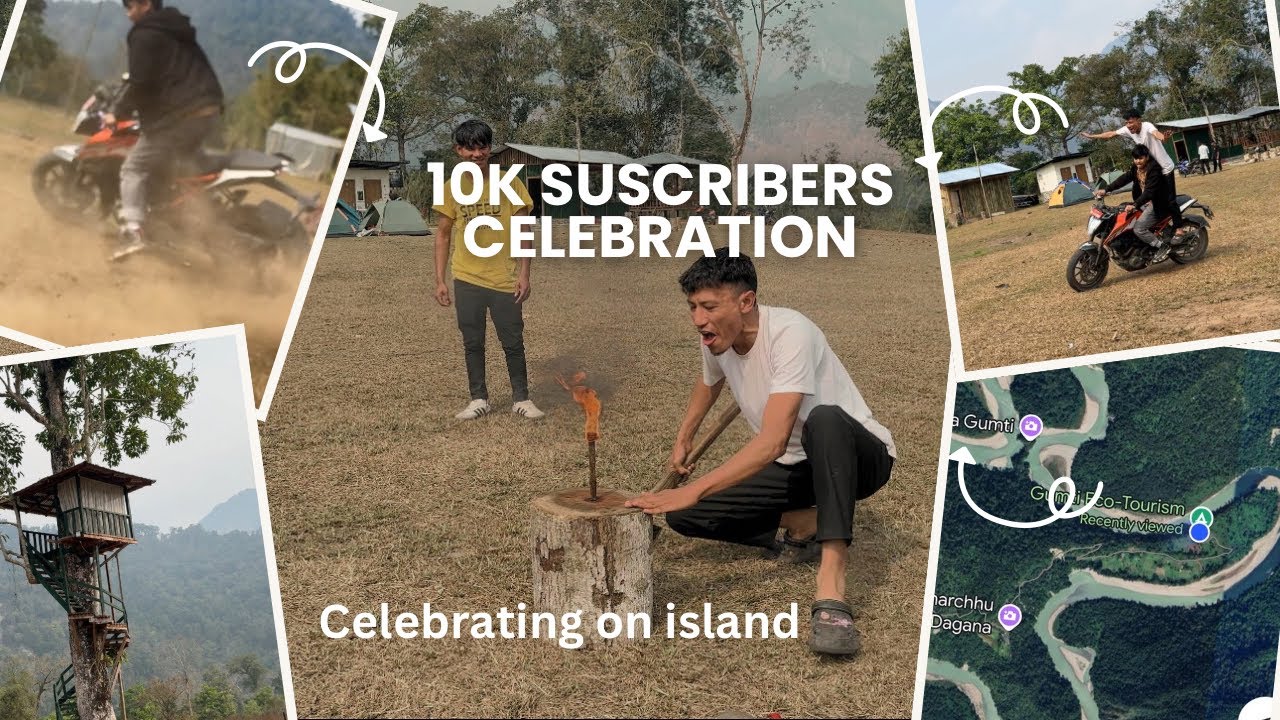 10k subscribers completed| celebrating on island in Dagana
