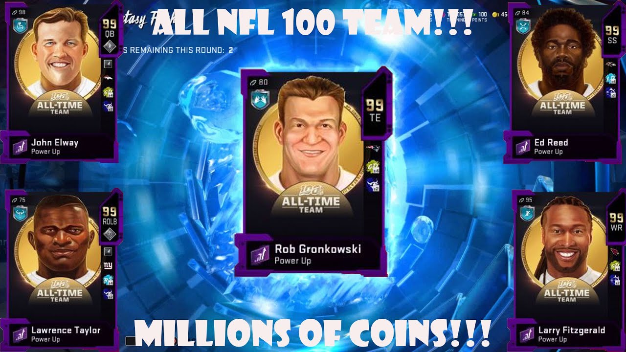INSANE ALL NFL 100 THEME TEAM!!! MILLIONS OF COINS SPENT!!!  Madden 20 Ultimate Team Theme Builder!!