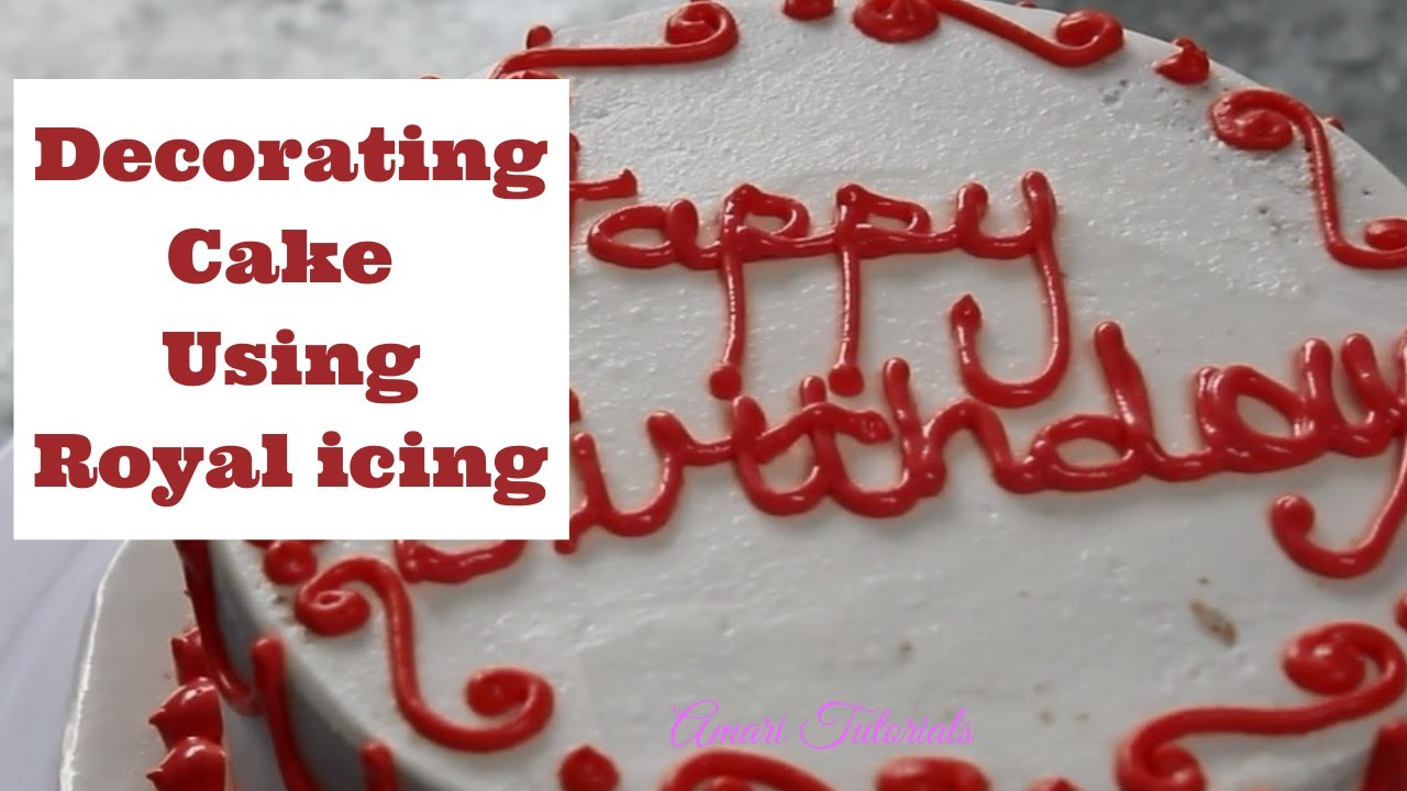 How to decorate a cake with Royal Icing | part 4 - Royal Icing Amari Online Class Series