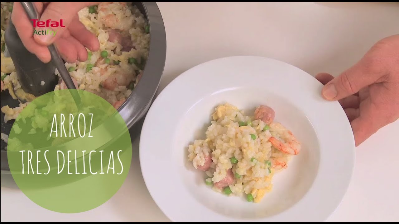 Receta con Tefal Actifry | Arroz tres delicias