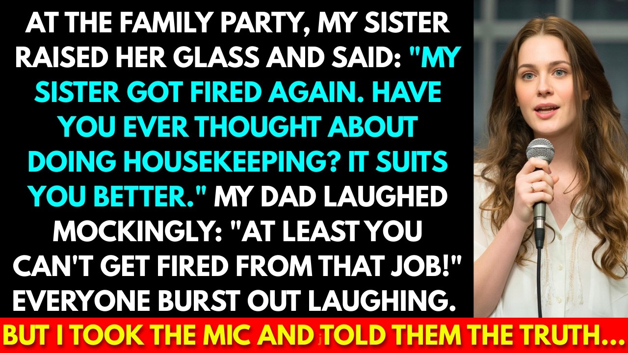 At the Family Party, My Sister Raised Her Glass and Said: 'My Sister Got Fired Again.'