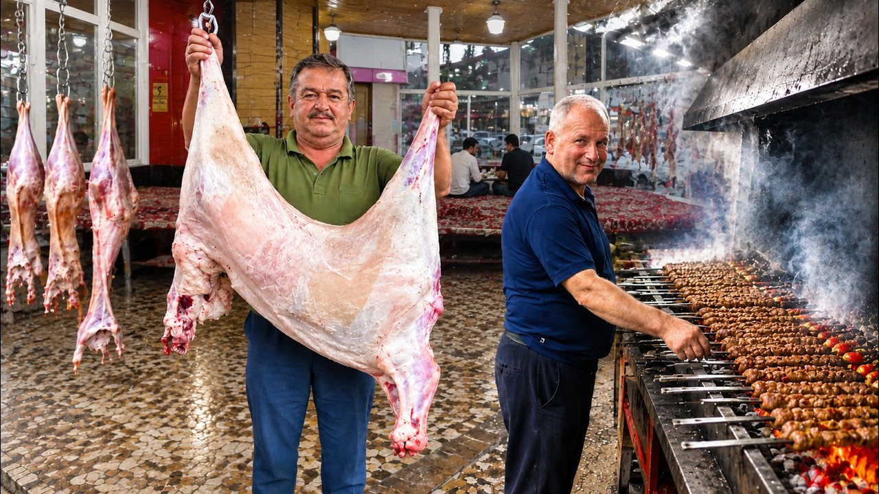Iran Food Tour: Northern Iran's Freshest Kebab Starts With a Whole Sheep Every Day